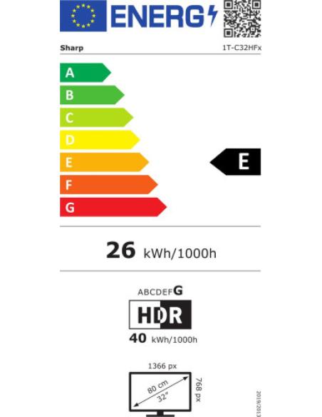 SHARP 32HF2265EW GOOGLE TV 32"