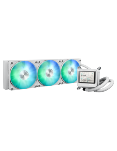 SISTEMA DE REFRIGERACION LIQUIDA ASUS PARA CPU MAX GAMING LC 360 ARGB LCD WHITE (WHITE BOX)