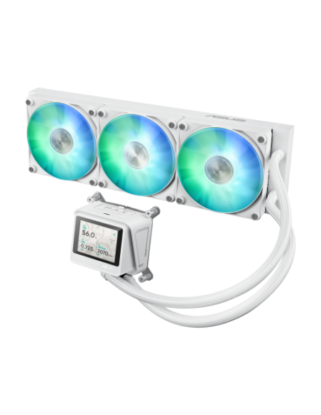 SISTEMA DE REFRIGERACION LIQUIDA ASUS PARA CPU MAX GAMING LC 360 ARGB LCD WHITE (WHITE BOX)
