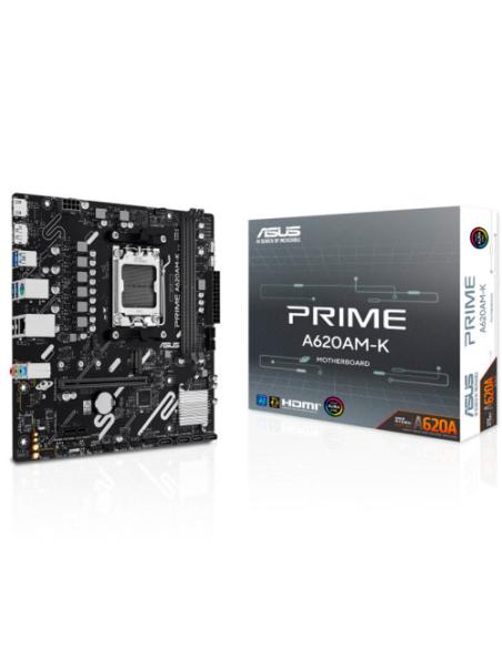 PLACA ASUS PRIME A620AM-K,AMD,AM5,A620A,2DDR5,128GB,DP+HDMI,GBLAN,4SATA6+M.2,GBLAN,5USB3.2,MATX