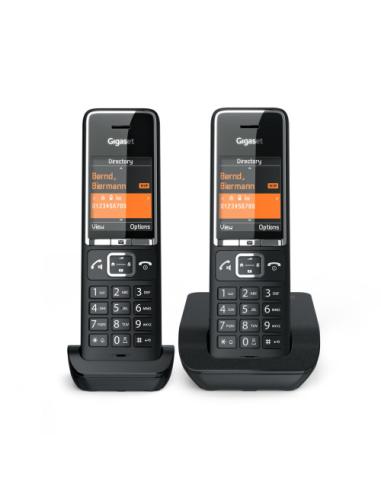 Gigaset COMFORT 550 duo Teléfono analógico Identificador de llamadas Negro