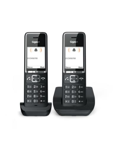 Gigaset COMFORT 550 duo Teléfono analógico Identificador de llamadas Negro