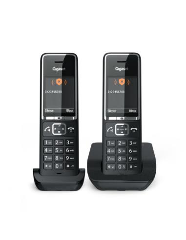 Gigaset COMFORT 550 duo Teléfono analógico Identificador de llamadas Negro