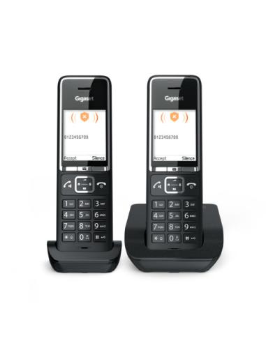 Gigaset COMFORT 550 duo Teléfono analógico Identificador de llamadas Negro