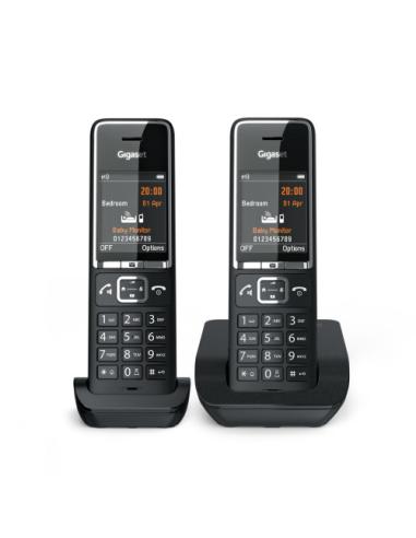 Gigaset COMFORT 550 duo Teléfono analógico Identificador de llamadas Negro