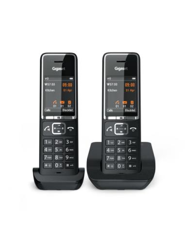 Gigaset COMFORT 550 duo Teléfono analógico Identificador de llamadas Negro