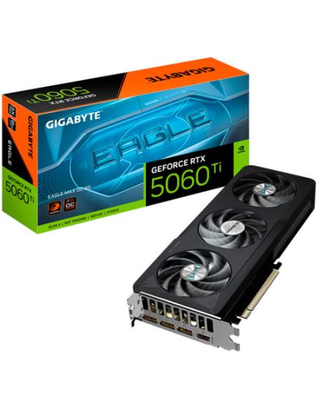 GIGABYTE GeForce RTX 5060 Ti WINDFORCE MAX OC 8G Tarjeta Gráfica – 8 GB GDDR7, 128 bits, PCI-E 5.0, 2617MHz Frecuencia del núcle