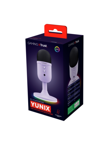 Trust GXT 234P Yunix Púrpura Micrófono de superficie para mesa