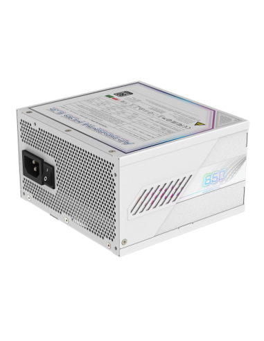 GIGABYTE AORUS ELITE P850W ICE Fuente de Alimentación - PCIe 5.0, 80 PLUS Platinum, Diseño completamente modular, Ventilador de 