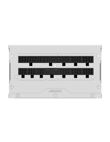 GIGABYTE AORUS ELITE P850W ICE Fuente de Alimentación - PCIe 5.0, 80 PLUS Platinum, Diseño completamente modular, Ventilador de 