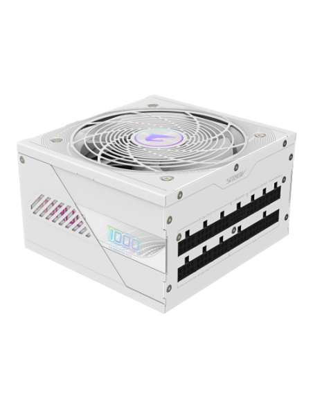 GIGABYTE AORUS ELITE P1000W ICE Fuente de Alimentación - PCIe 5.0, 80 PLUS Platinum, Diseño completamente modular, Ventilador de