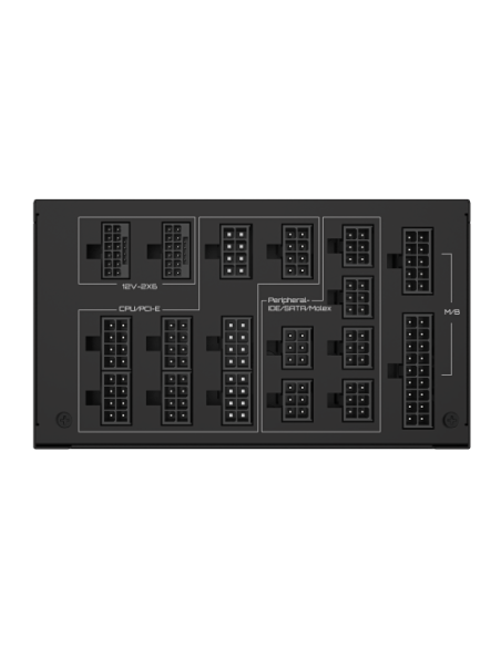 GIGABYTE UD1600PM PG5 AI TOP Fuente de Alimentación - PCIe 5.0, 80 PLUS Platinum, Diseño totalmente modular, Ventilador de 120 m