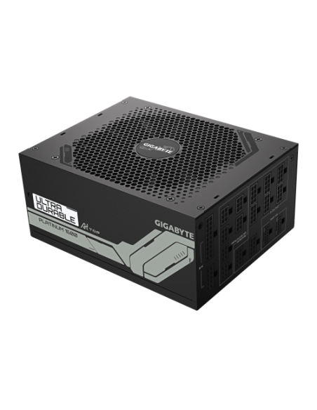 GIGABYTE UD1600PM PG5 AI TOP Fuente de Alimentación - PCIe 5.0, 80 PLUS Platinum, Diseño totalmente modular, Ventilador de 120 m