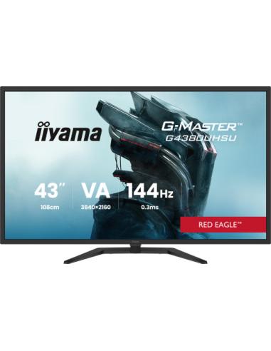 MONITOR IIYAMA, 42,5 PULGADAS G-MASTER G4380UHSU-B1 PANTALLA PARA PC 108 CM 3840 x 2160 PIXELES 4K ULTRA HD LED NEGRO