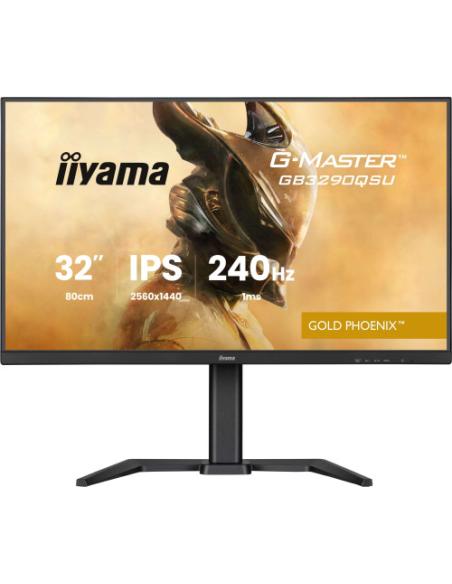 MONITOR IIYAMA, 32 PULGADAS, G-MASTER GB3271QSU-B1 FAST IPS QHD 165HZ 1MS FREESYNC USB-A ALTAVOCES ALTURA AJUSTABLE