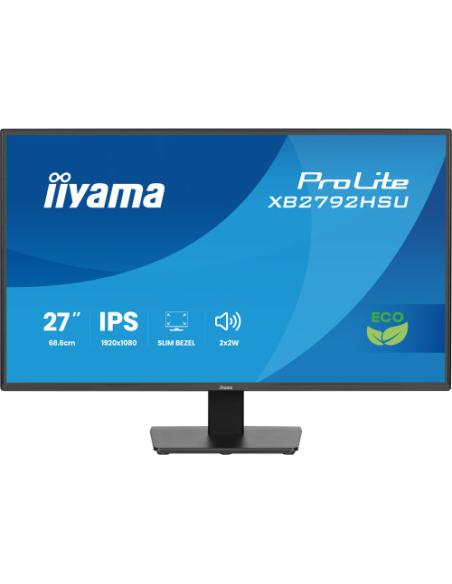 MONITOR IIYAMA, 27 PULGADAS, PROLITE, IPS PANEL TECHNOLOGY, 1920X1080, 120HZ, MATE NEGRO