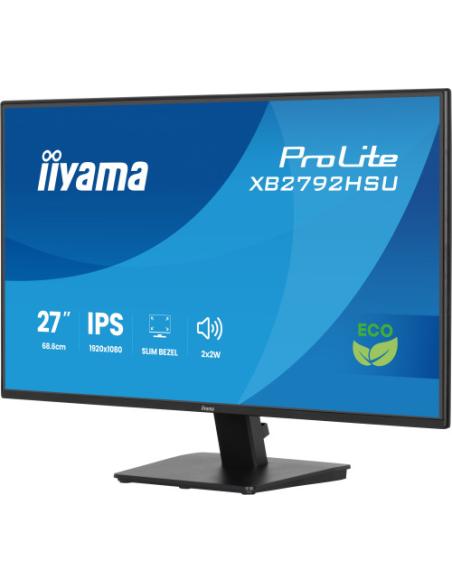 MONITOR IIYAMA, 27 PULGADAS, PROLITE, IPS PANEL TECHNOLOGY, 1920X1080, 120HZ, MATE NEGRO