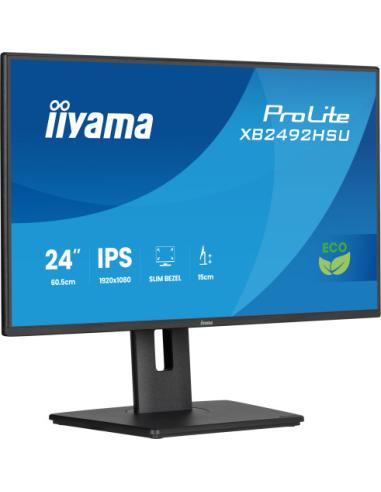 MONITOR IYAMA PROLITE XB2492HSU-B1, 61 CM (24"), 1080 X 1920 PIXELES, QUAD HD, LED, 3 MS, NEGRO