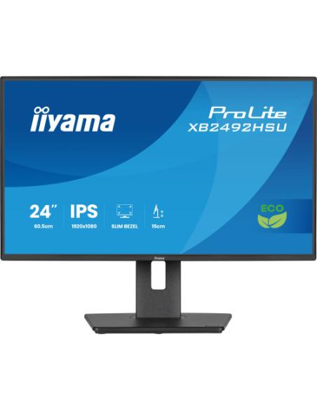 MONITOR IYAMA PROLITE XB2492HSU-B1, 61 CM (24"), 1080 X 1920 PIXELES, QUAD HD, LED, 3 MS, NEGRO