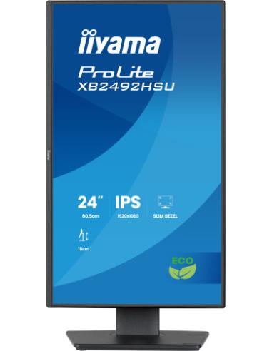 MONITOR IYAMA PROLITE XB2492HSU-B1, 61 CM (24"), 1080 X 1920 PIXELES, QUAD HD, LED, 3 MS, NEGRO