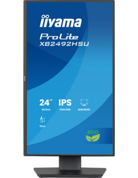 MONITOR IYAMA PROLITE XB2492HSU-B1, 61 CM (24"), 1080 X 1920 PIXELES, QUAD HD, LED, 3 MS, NEGRO