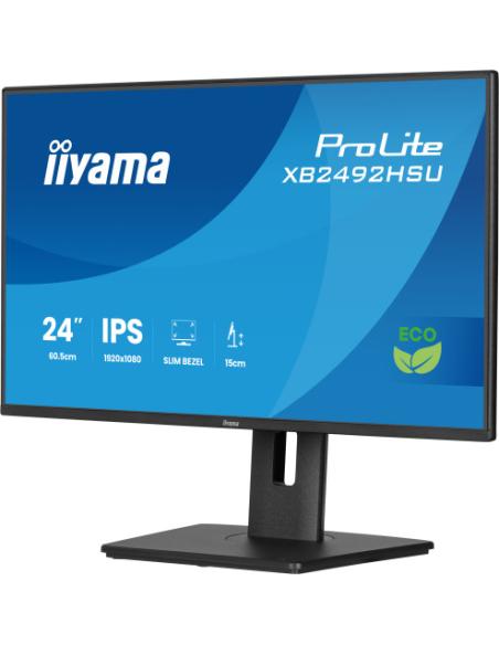 MONITOR IYAMA PROLITE XB2492HSU-B1, 61 CM (24"), 1080 X 1920 PIXELES, QUAD HD, LED, 3 MS, NEGRO