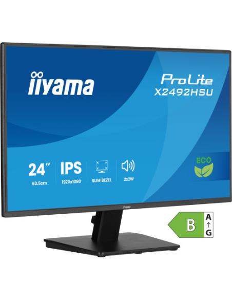 MONITOR IIYAMA PROLITE, 24 PULGADAS, 60.5CM, IPS PANEL TECHNOLOGY, 1920X1080, 120HZ, MATE NEGRO