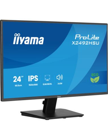 MONITOR IIYAMA PROLITE, 24 PULGADAS, 60.5CM, IPS PANEL TECHNOLOGY, 1920X1080, 120HZ, MATE NEGRO