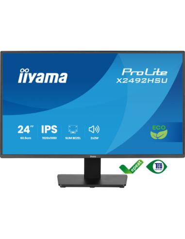MONITOR IIYAMA PROLITE, 24 PULGADAS, 60.5CM, IPS PANEL TECHNOLOGY, 1920X1080, 120HZ, MATE NEGRO