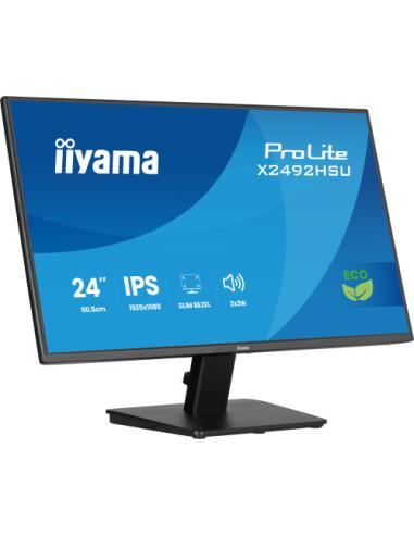 MONITOR IIYAMA PROLITE, 24 PULGADAS, 60.5CM, IPS PANEL TECHNOLOGY, 1920X1080, 120HZ, MATE NEGRO