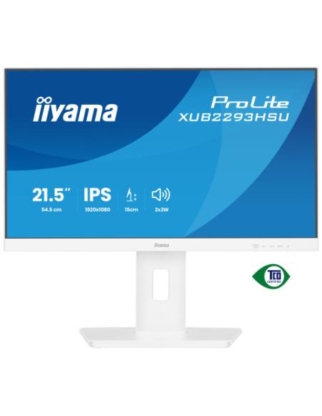 MONITOR IYAMA PROLITE, 21,5 PULAGADS, 54,5 CM, IPS PANEL TECHNOLOGY LED, 1920X1080, 100 HZ, MATE BLANCA