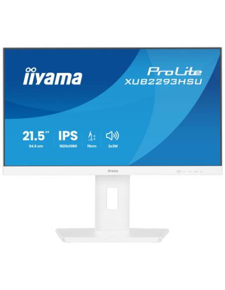 MONITOR IYAMA PROLITE, 21,5 PULAGADS, 54,5 CM, IPS PANEL TECHNOLOGY LED, 1920X1080, 100 HZ, MATE BLANCA