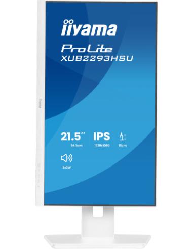 MONITOR IYAMA PROLITE, 21,5 PULAGADS, 54,5 CM, IPS PANEL TECHNOLOGY LED, 1920X1080, 100 HZ, MATE BLANCA