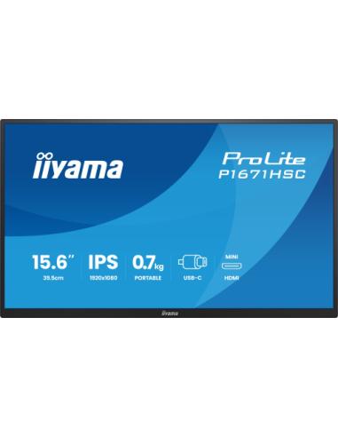 MONITOR IIYAMA IPS, PORTABLE, 2X C (VIDEO), 1XMHDMI