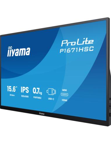 MONITOR IIYAMA IPS, PORTABLE, 2X C (VIDEO), 1XMHDMI