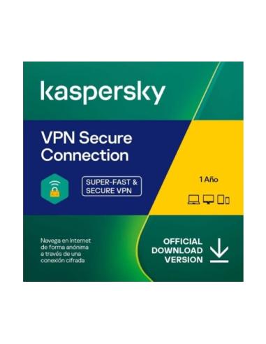 SOFTWARE KASPERSKY VPN SECURE CONNECTION 3 DISPOSITIVOS 1 AÑO / KL1987S5CFS-Mini-ES