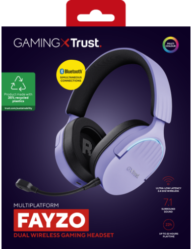 GXT491P FAYZO WIRELESS HEADSET PURPLE