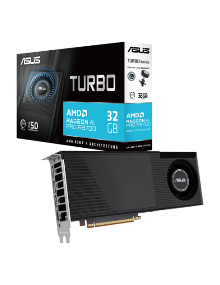 ASUS Turbo -AI-PRO-R9700-32G AMD Radeon AI PRO R9700 32 GB GDDR6