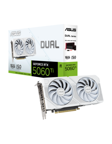 ASUS Dual -RTX5060TI-16G-WHITE NVIDIA GeForce RTX 5060 Ti 16 GB GDDR7