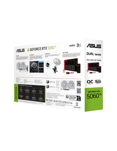 ASUS Dual -RTX5060TI-O16G-WHITE NVIDIA GeForce RTX 5060 Ti 16 GB GDDR7