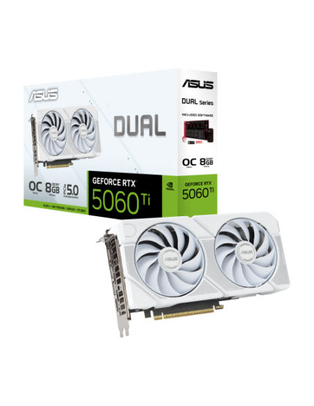ASUS Dual -RTX5060TI-O8G-WHITE NVIDIA GeForce RTX 5060 Ti 8 GB GDDR7