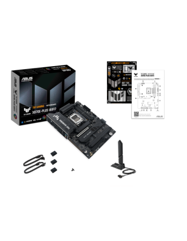 PLACA ASUS TUF GAMING X870E-PLUS WIFI7,AMD,AM5,X870E,4DDR5,256GB,1HDMI+2USB4,4SATA3+4M.2,2.5GBLAN+WIFI7+BT5.4,9USB3.2,ATX