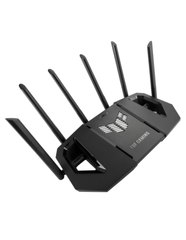 ASUS 90IG0A30-MO9C00 router inalámbrico 2.5 Gigabit Ethernet Tribanda (2.4 GHz / 5 GHz / 6 GHz) Negro