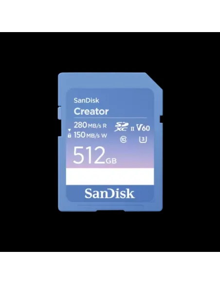 TARJETA SANDISK CREATOR SD UHS-II​ 512GB