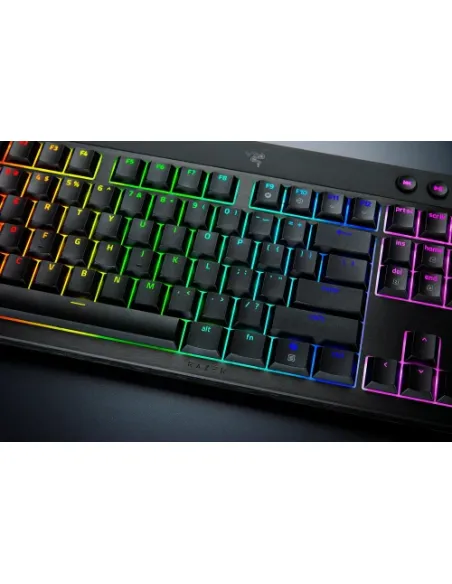 Razer BlackWidow V4 Low-Profile HyperSpeed teclado Juego USB + RF Wireless + Bluetooth QWERTY Internacional de EE.UU. Negro