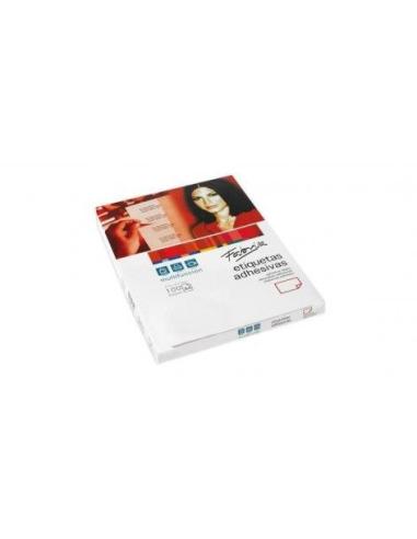 CAJA 100 HOJAS ETIQUETAS ADHESIVAS ILC BLANCA 105X74,1 FABRISA 15319