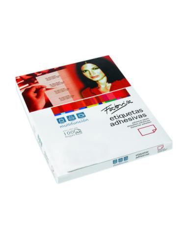 CAJA 100 HOJAS ETIQUETAS ADHESIVAS ILC BLANCA 105X35 FABRISA 15312