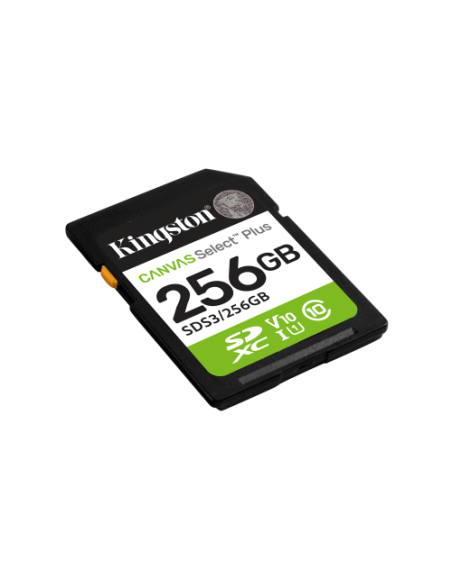 Kingston Technology 256 GB SDXC Canvas Select Plus Gen3 150 MB/s C10 UHS-I U1 V10