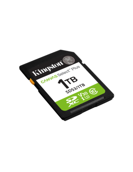 Kingston Technology 1 TB SDXC Canvas Select Plus Gen3 150 MB/s C10 UHS-I U3 V30