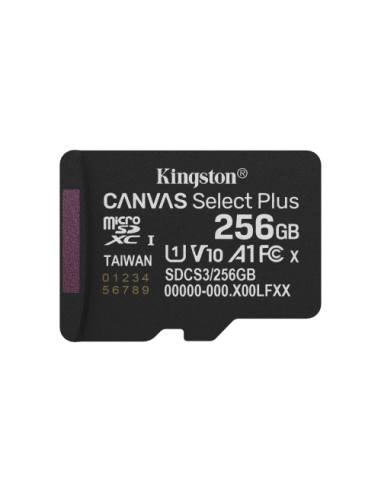 Kingston Technology 256GB micSDXC Canvas Select Plus Gen3 150R A1 (Adaptador de SD no incluido)